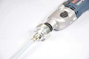 Pipe lining supply flexshaft