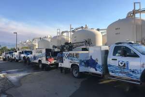 Valve servicing at california water utility