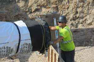 Pipeline Brings Water Through a Mountain