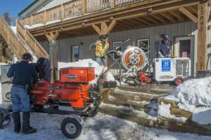 Winter pipe lining