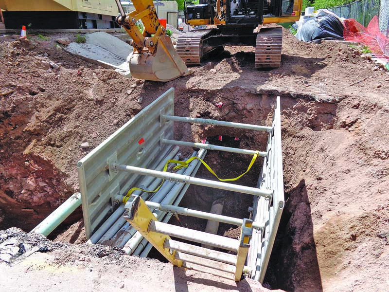 Shoring - Corrugated aluminum shoring system