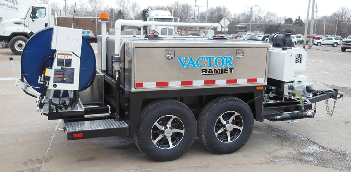 Vactor ramjet trailer jetter