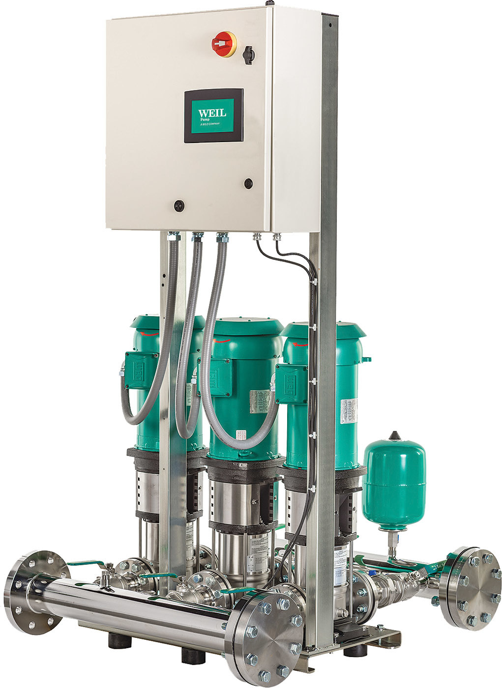 Weil Pump vertical multistage booster pumps and systems